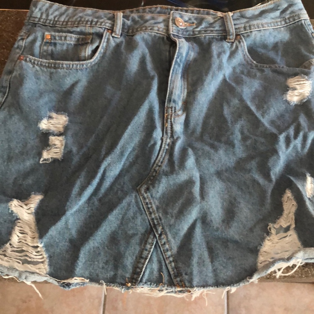 ripped skirt